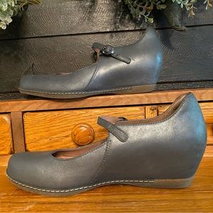 Dansko Charcoal Wedge Shoes